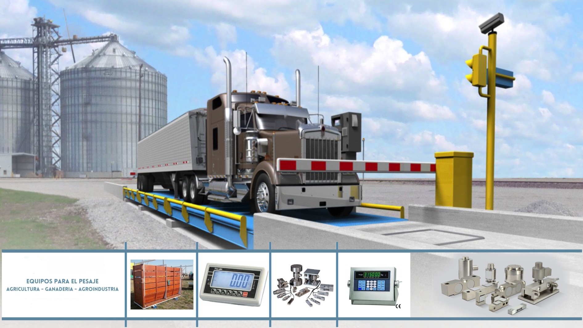 Balanzas, Básculas, Celdas de carga e indicadores de peso.